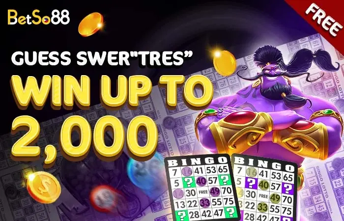 Betso88 Guess Swer TRES lotto bonus table PHP500 or PHP2,000 for matching three numbers