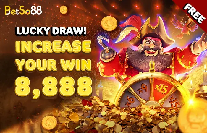 Betso88 daily lucky draw wheel offering PHP38 to PHP8,888 after PHP500 deposit